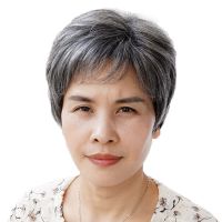 假发女短直发中老年妈妈全头套式自然发型舞台表演老奶奶灰白色款 灰白色+佩戴发网