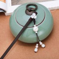 古代插梳珍珠发簪汉服头饰古风发饰发冠古典对夹发夹超仙发梳头冠 古代插梳珍珠发簪汉服头饰古风发饰发冠古典对夹发夹超仙发梳头