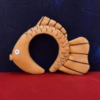 鲷鱼烧发箍女创意可爱卡通洗脸发带搞怪鲤鱼自拍头箍毛绒发卡头饰 咖色