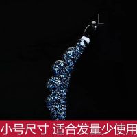 香蕉夹竖夹水钻发夹女马尾夹韩国大号夹子发饰气质发卡后脑勺头饰 小号藏蓝色