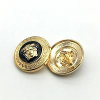 高档金属扣子 美人头点油西装大衣钮扣 风衣纽扣 美人头黑色 15mm(5颗)