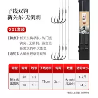 岚图新关东鱼钩绑好套装子线双钩防缠绕成品全套钓鱼鲫鲤鱼无倒刺 组合新关东1(钩2#3#共20付)