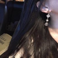 宫廷风耳环耳钉女珍珠耳夹气质高级感复古巴洛克长款耳坠耳饰女 S925银针耳钉 一对