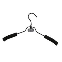 加粗服装店通用海绵防滑精品衣架不掉落不起包精品防滑批发衣架 防滑衣架黑色 10个装