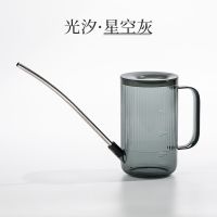 浇水壶家用养花浇花喷壶园艺洒水壶长嘴淋花水壶浇花神器大容量 1L光汐洒水壶[星空灰]
