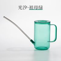 浇水壶园艺家用长嘴浇花壶室内多肉淋花神器塑料园艺花洒长嘴花壶 光汐洒水壶[祖母绿] 单壶(1000ml)