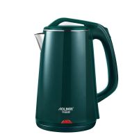奥林格大容量电热水壶家用304不锈钢电水壶自动断电热水壶烧水壶 至尊版复古绿(3升)