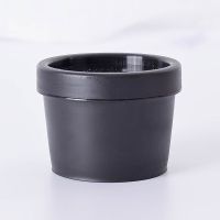 旅行分装膏霜瓶面膜乳霜面霜瓶子分装盒DIY化妆品试用包装罐小样 黑色50ML 1个 [收藏店铺送勺子标签]