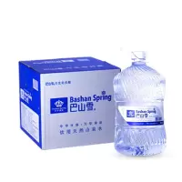 巴山雪天然山泉水含硒含锶泡茶弱碱性 家庭厨房用水整箱4.5L四桶 4.5L*4桶