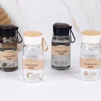 夏季高颜值ins塑料水杯防摔可爱少女学生韩版简约创意随手杯夏天 升级耐摔水纹盖透明+颜色随机+无图 单杯