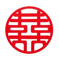 喜字结婚专用婚礼布置装饰婚房囍字贴女方婚房布置娘家简单大方 网红喜直[直径50cm] 喜字摆件