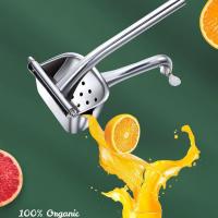 加厚304不锈钢手动榨汁机多功能榨柠檬汁挤压石榴压汁器压汁神器 304不锈钢手动榨汁机