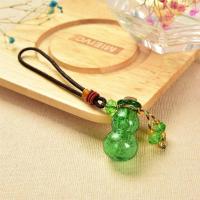 夜光吊坠可装精油香水驱蚊液挂饰随身携带琉璃小葫芦包包挂件 绿夜光