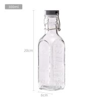 英国Kilner玻璃密封瓶液体果汁瓶调料瓶密封罐子多功能收纳罐 300ML