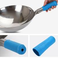 硅胶防烫锅柄套隔热套锅配件高温防滑加厚锅把手套炒锅双耳防热把 塑胶款[颜色随机3个装]