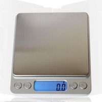 电子称珠宝厨房秤0.01g高精度烘焙秤不锈钢迷你称重克数0.1克小秤 英文电池1000g/0.1g不带礼品 不带砝码