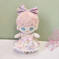 20cm娃衣彩虹裙20厘米衬衫背带裤套装爱豆玩偶棉花娃娃衣服配饰 粉彩虹裙+发带