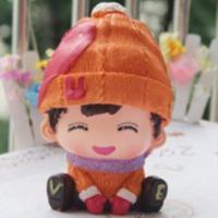 创意韩版可爱防摔卡通娃娃储蓄罐情侣存钱罐六一儿童节生日小礼物 大头娃娃-男