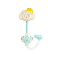 花洒玩具洗澡玩具女孩向日葵花洒喷水电动儿童浴缸泡澡宝宝玩具 云宝花洒-电动 送电池+螺丝刀