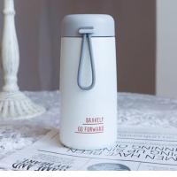 日系ins简约可爱清新便携不锈钢少女心保温杯保冷杯学生270ml 灰色艾美保温杯270ML