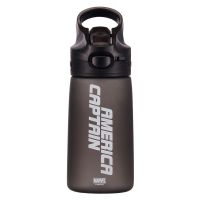 迪士尼小学生防摔水杯水壶儿童便携可爱吸管杯直饮杯男女宝宝杯zi 酷黑