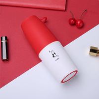55度杯快速降温智能55度恒温杯保温杯男女学生儿童韩版可爱摇摇杯 红色 单杯子