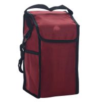 加厚饭盒袋保温桶手提袋圆形袋子 牛津布铝锡箔保温袋提锅便当包 方形袋子[15X15X25]