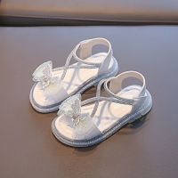 儿童凉鞋女童2021新款防滑夏季沙滩鞋女公主鞋女童休闲鞋夏天凉鞋 白色 选码脚长+0.8cm左右选码