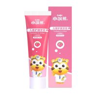 小浣熊儿童牙膏3岁以上6-12岁可吞咽水果味4宝宝牙膏牙刷套装 50g水蜜桃牙膏[1支装]送牙刷x1