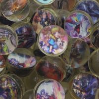 王者吃鸡橡胶弹力球儿童玩具小猪球钻石卡通弹跳球绝地求生 王者 5个装