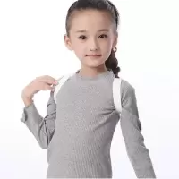 驼背矫正器女贝贝佳学生成人隐形超薄防驼背矫正带背部纠正器儿童 正品白色 小款