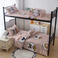 单人亲肤水洗棉三件套大学生宿舍床上用品被罩枕套上下铺床单被套 元气少女 床单1.5X2.0米一条(学生宿舍)