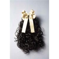 韩版公主蝴蝶结 儿童假发 女童发饰 新款造型可爱超自然长卷发 金色飘腿蝴蝶结