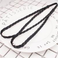 穆斯林打底绷带假发发箍辫子头箍麻花发带发圈发卡头饰伊斯兰服饰 黑色双辨