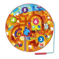 TOI图益儿童益智玩具掌上滚珠木质磁性迷宫走珠宝宝早教2-3-4-5岁 星球款