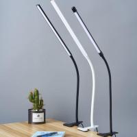 Led夹子灯护眼阅读夹灯高亮大学生宿舍书房书桌高亮工作台灯卧室 B款10cm灯管按钮白光