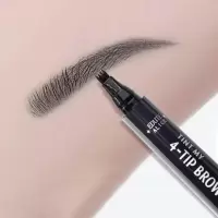 []四叉眉笔韩国彩妆防水防汗不掉色半永久防真画眉笔女 2号深棕[特价无]