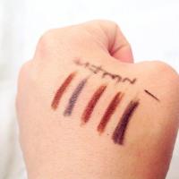 铁杆防水不脱色眉笔柔美细滑不晕染自然易上色带眉刷硬笔芯画眉笔 1#黑色 一支