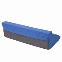 防褥疮老人翻身护理靠背垫翻身垫海绵翻身枕卧床病人三角垫侧身垫 蓝色防滑布 (50*25*15)