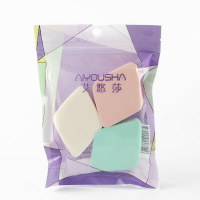 艾悠莎乳胶粉底扑干湿两用粉底隔离bb霜海绵葫芦气垫散粉化妆粉扑[11月24日发完] 3枚装大菱形(袋装)