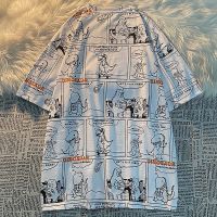 日系夏装小恐龙漫画短袖t恤男装上衣服潮流百搭帅气半袖体恤情侣 白色 [品质高于同行] S 关注店铺+收藏商品=优先发货