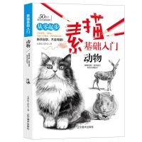 从零起步零基础自学素描初学者入门铅笔画水粉画人体动漫绘画素材 素描基础入门(动物)224页加厚版