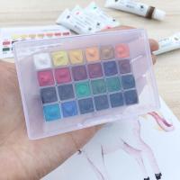 马利水彩分装颜料24色水彩颜料入门初学者新手手绘画画推荐套装 马利24色单盒0.4-0.48