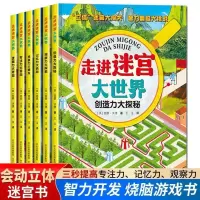 迷宫书 全6册走进迷宫大世界游戏书 儿童4-5-6-7岁专注力思维训练 走进迷宫大世界[高难度]随机1本
