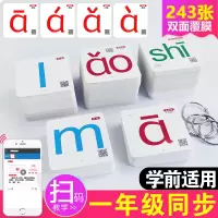 汉语拼音字母卡片一年级拼音卡片全套拼音字母声母韵母卡片带声调 拼音卡片(243张)
