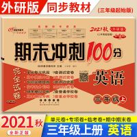 三年级英语外研版上册下册试卷期末冲刺100分卷子小学同步练习册 (三年级起始版) 3年级上册外研版