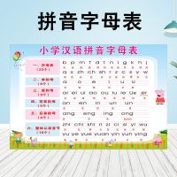 小学汉语拼音字母表挂图一年级拼音声母韵母表墙贴整体认读音节表 小学汉语拼音字母表 相纸 20x30厘米(字小 易伤眼)