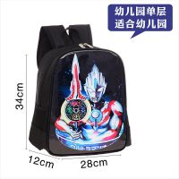 书包男童幼儿园小学生一二三四五六年级赛罗泽塔奥特曼双肩包防水 黑色欧布/.书包(特jia) 幼儿园号[适合小中大班]