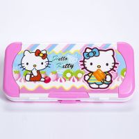 密码文具盒女奥特曼铅笔盒男小学生用1-3年级幼儿园公主三层笔盒 无密码锁KT (送套尺4件套)