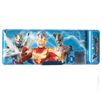 创意多功能自动铅笔盒女幼儿园小学生男儿童文具盒双面笔盒奥特曼 单品 奥特曼+普通款+浅蓝